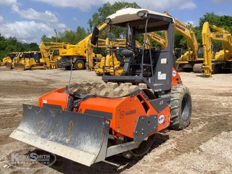 Used Hamm Compactor in yard